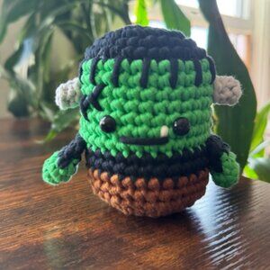 *Pre-Made Plushie* The Woobles Steve the Frankenstein (Glow-in-the-Dark mod)